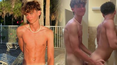 Jacktwinkie fucks his BF's brains out on family trip - hot anal action!