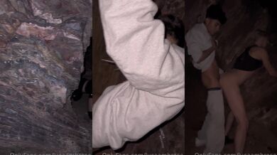 Luca Ambrose and 2 horny buddies get wild with a threesome in a cave