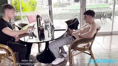 Franco Mayorga tries to hide his jocky member & Nova Ashwood takes it in the ass