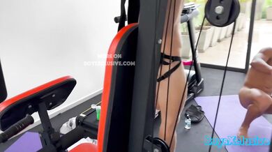 Blonde hunk spots his buddy and they start a steamy anal session