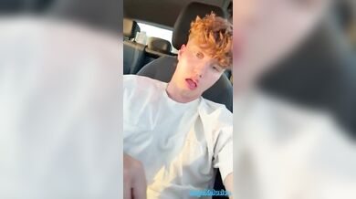 Valentin Mehinagic jerks off in car and gets a hot load