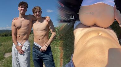 Jordan Wallace and her hot friend Leo take turns getting their tight assholes stretched in this steamy twink video