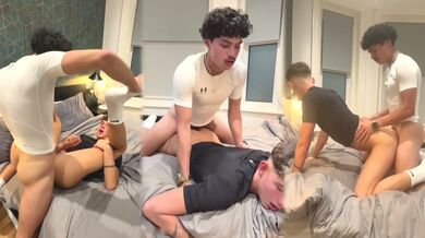 Alex Myers and Breeds Noah Green engage in hot bareback anal action