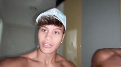 Denis & Manuel take turns deepthroating in a steamy threesome on JustTheGays.com