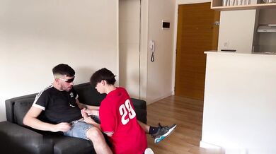 Aguxxxtin gives her friend a helping hand & takes it up the ass like a champ