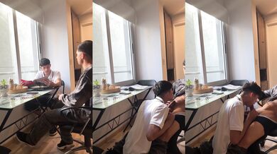 Francesco Ferro fails his Latino student and gives him a taste of his own dick