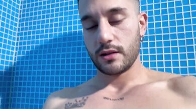 Andrea Coletti's Turkish Bath: A Solo Twink's Breakdown with a Hot Blowjob and Anal Action
