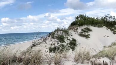 Alfie Palmer's hot beach day jerk off adventure with a big juicy load