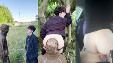 Danny Ferrari sneaks a blowjob from Italian Twink in this hot military video