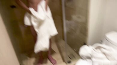 Watch as young Latin boy gets bareback drilled after taking a shower