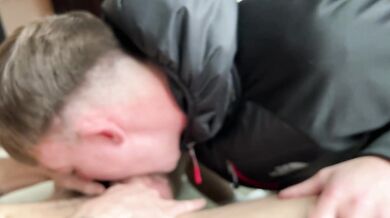 Cody Black & Benj Boy take turns getting their assholes stretched on the balcony