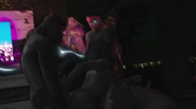 Aurora North, Drake Von, & The Greek Savage get their asses pounded in hot gym sex video