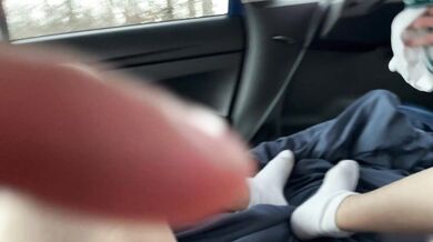 Cody Viper bangs Zayne Bright in the backseat for free, with a sweet twist