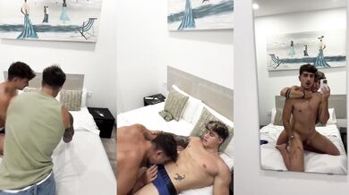 Spanish hunk gives sloppy head & takes cum in mouth in hot finish