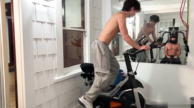 Nick Floyd and MarcoPStar take turns riding my big cock and cumming in my ass