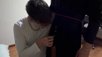 Samuele Cunto & alespice team up to jerk off in priest vs. Choirboy video