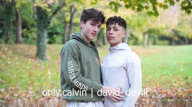 Only.Calvin and David Devil take turns on Roby Devil's hard cock in a wild German twink anal session
