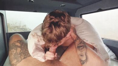 Gudelzilv's First Time Fucking in our Campervan - Hot Bareback Sex with a Big Dick