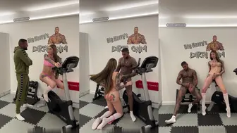 Bigharrys gets her tight ass drilled hard by Dirty Gym gym instructor