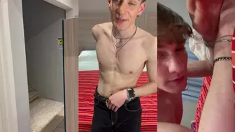 Fucking Italian teen in fake casting interview & seducing him with a big ass