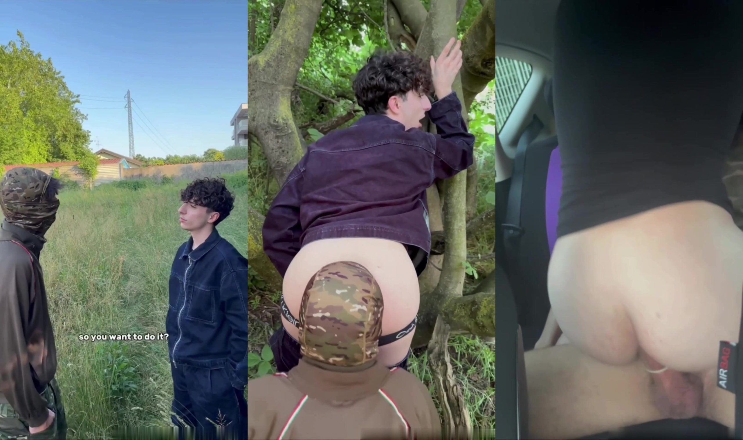 Danny Ferrari sneaks a blowjob from Italian Twink in this hot military video