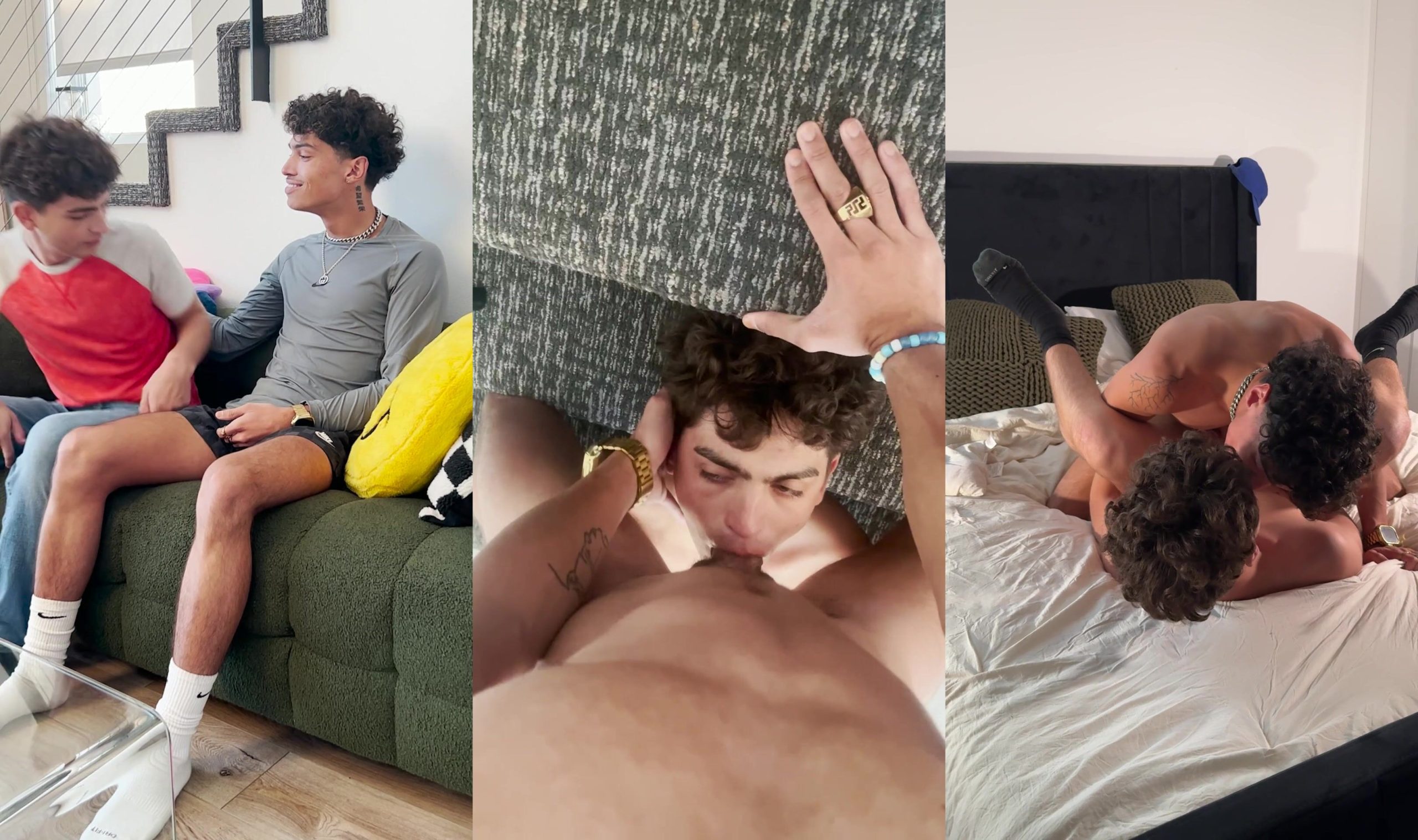 Alex Myers and Zayne Bright get down and dirty in hot bareback anal action